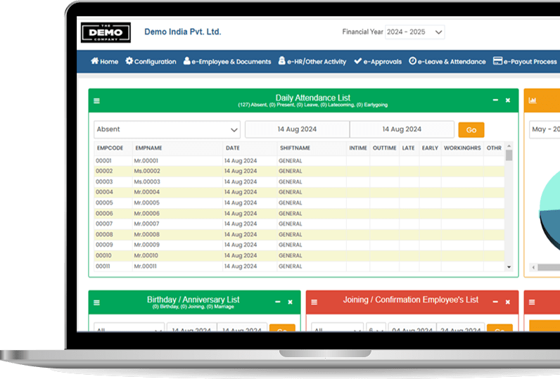HR Dashboard Screen